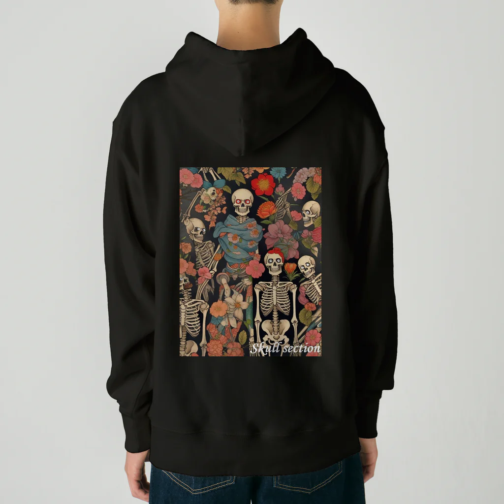 Skull sectionのドクロと花 Heavyweight Hoodie