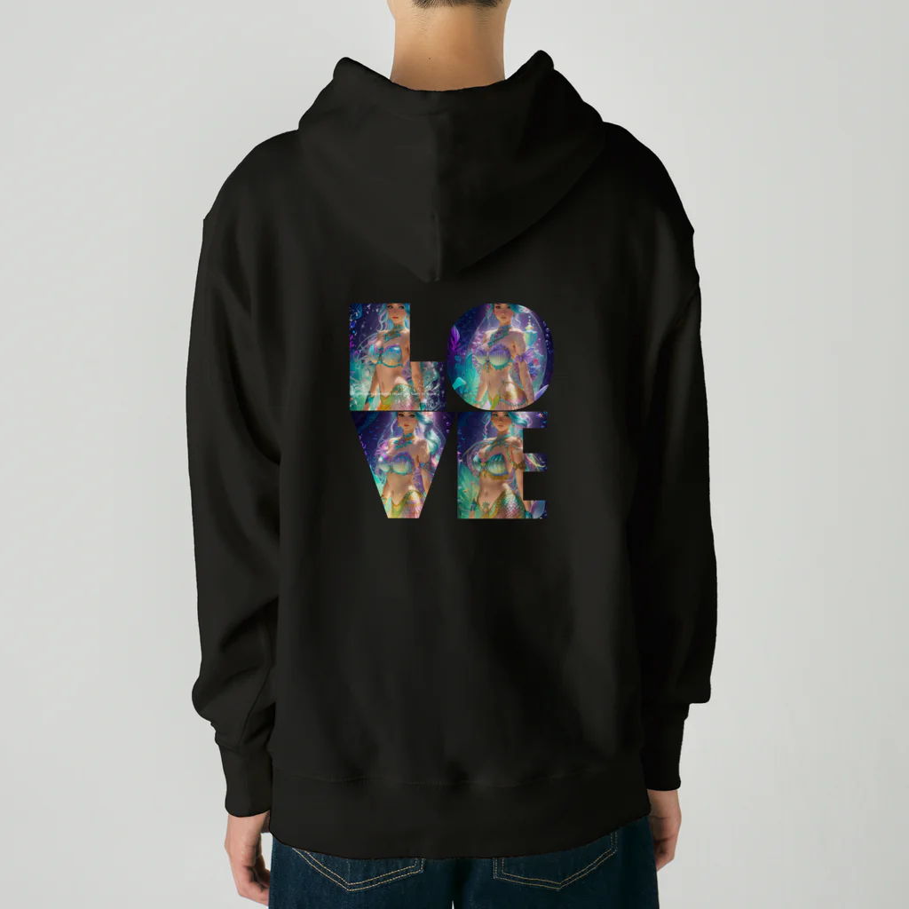 💖宇宙整体♪🌈♪こころからだチャンネル♪💖のConsciousness connects mind and body to space Heavyweight Hoodie