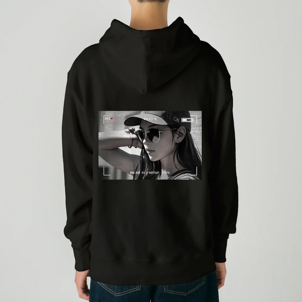 A&MのCool girl【モノクロ】 Heavyweight Hoodie