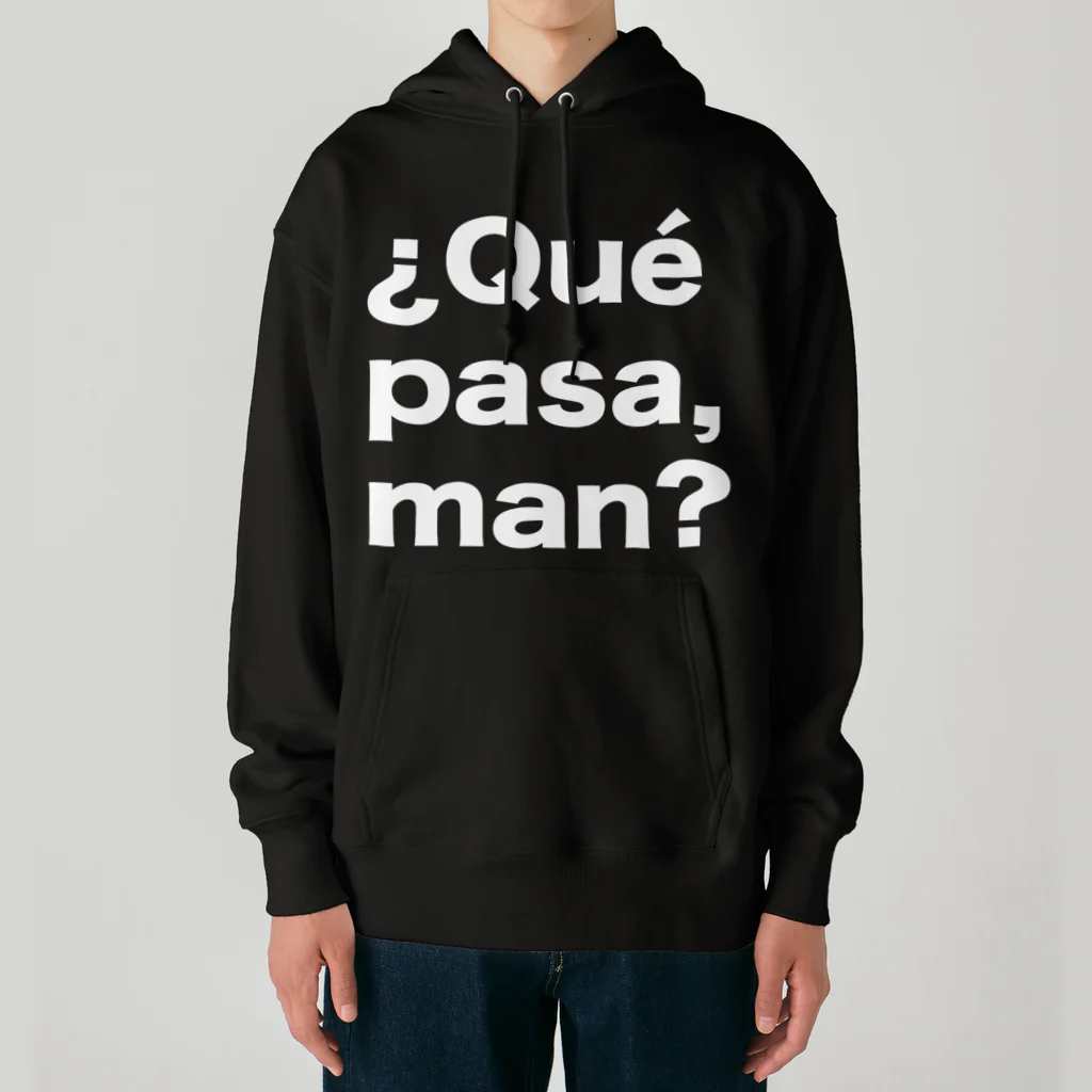 TシャツジャパンSUZURI店🇯🇵の¿Qué pasa,man?（ケパサメン）白文字 ヘビーウェイトパーカー