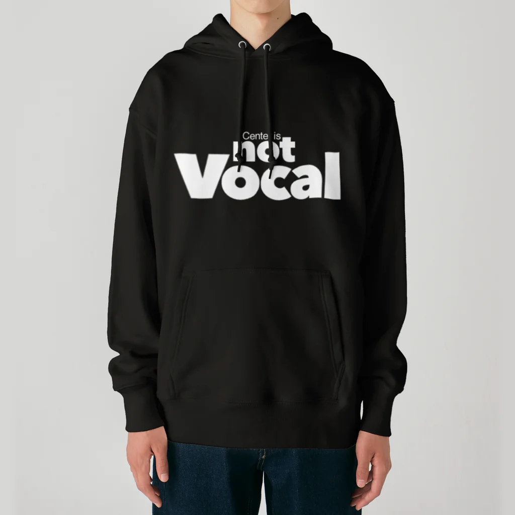 muramatsu_koikeのCenter is not Vocal(白文字) Heavyweight Hoodie