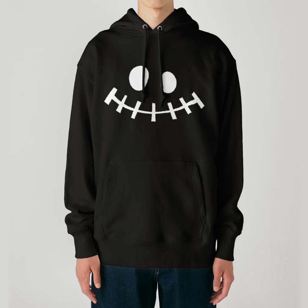 マッハモフモフのハロウィンのどくろ Heavyweight Hoodie