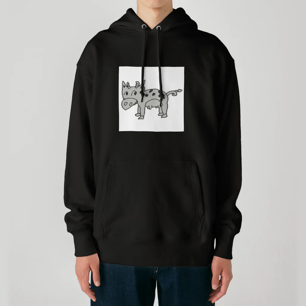 ベルト_ソのウシブタくん Heavyweight Hoodie