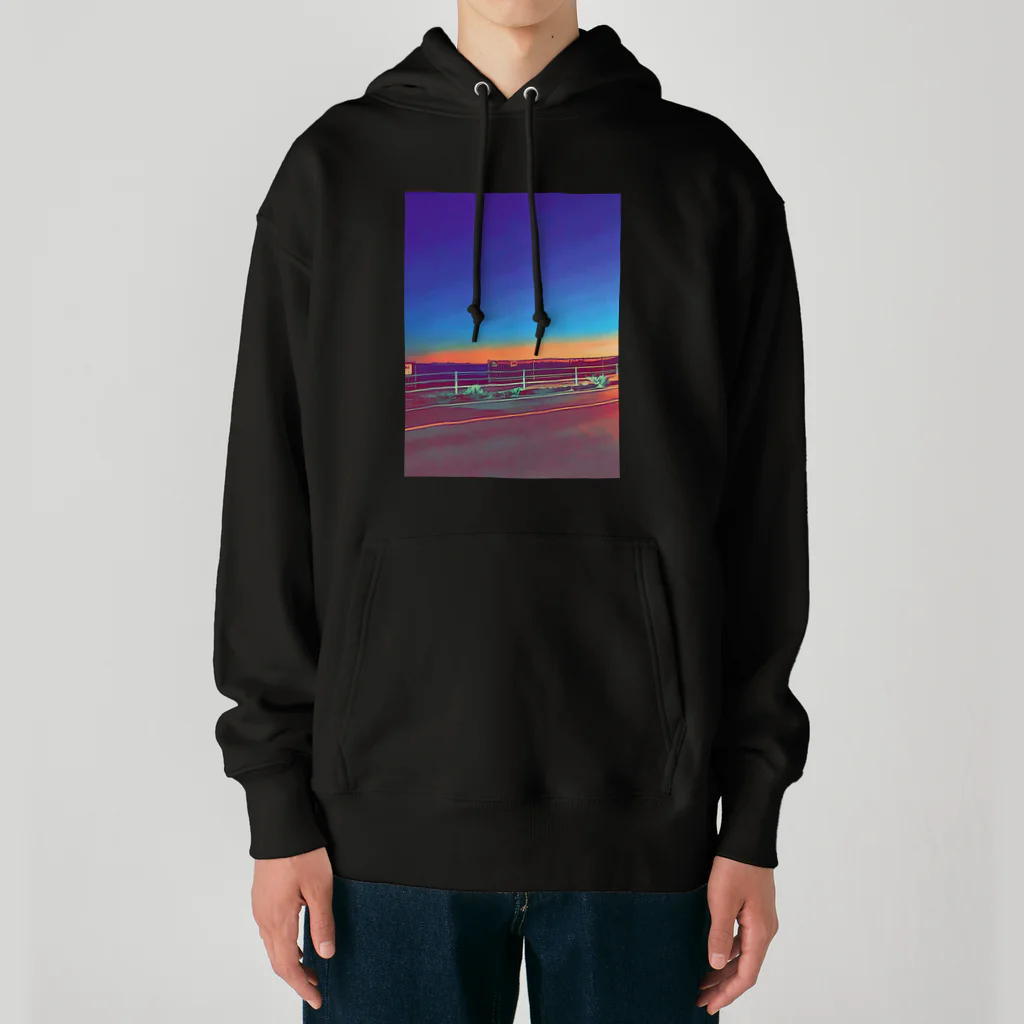 わらしゃんどの夕暮れ Heavyweight Hoodie