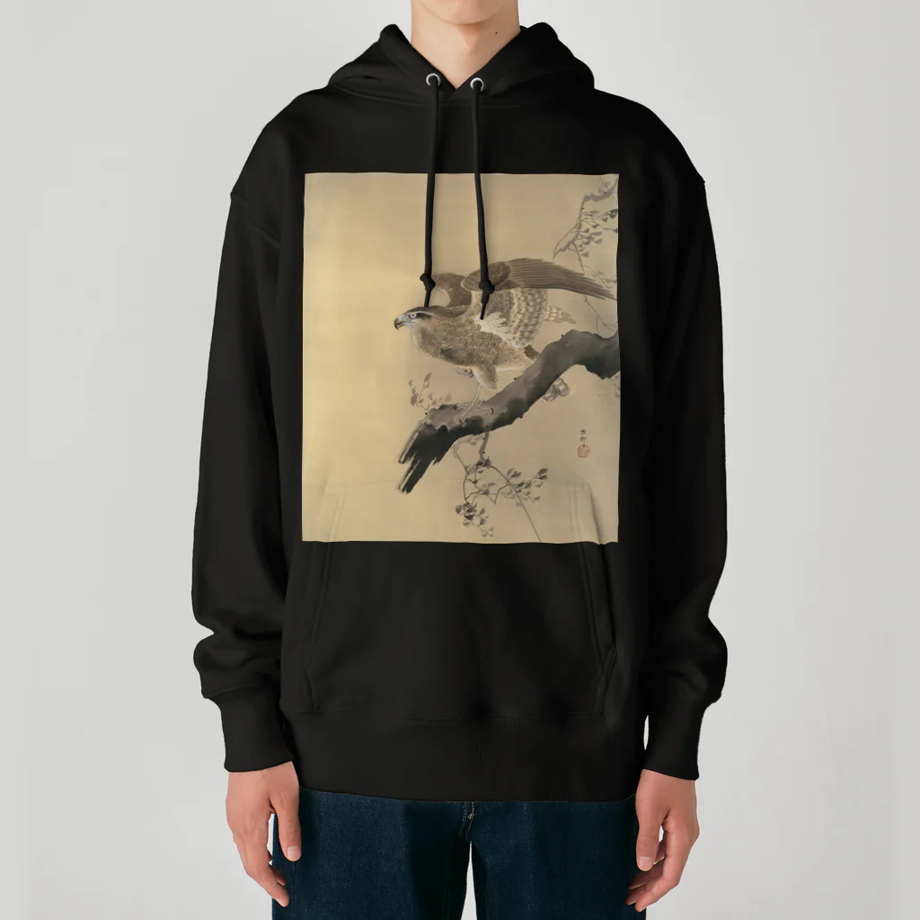 MUGEN ARTの小原古邨　鷹　Ohara Koson / Falcon Heavyweight Hoodie