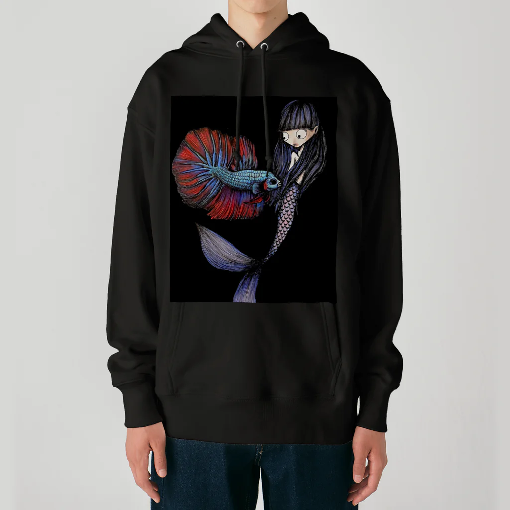 mermaidのベタと人魚 Heavyweight Hoodie