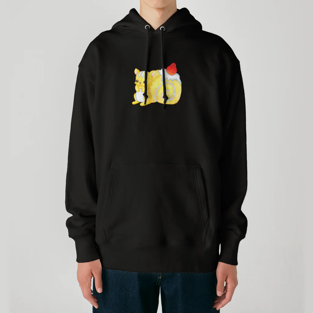 satoayaのアニマルカフェのフードアニマル　ロールケーキリス Heavyweight Hoodie