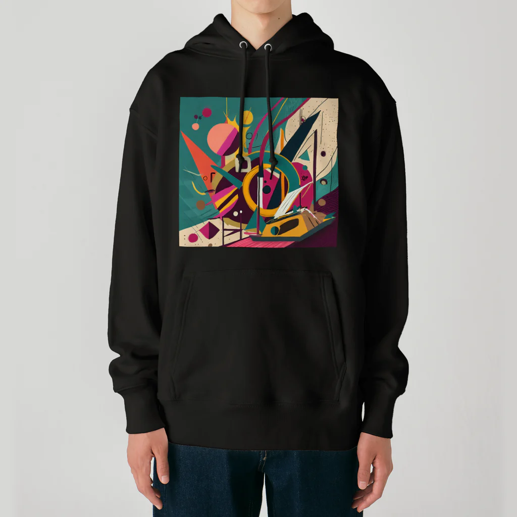 のんびりアート工房のガラクタアート Heavyweight Hoodie