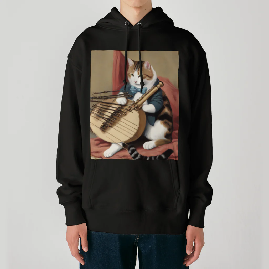 F2 Cat Design Shopの orchestra cat 001 Heavyweight Hoodie