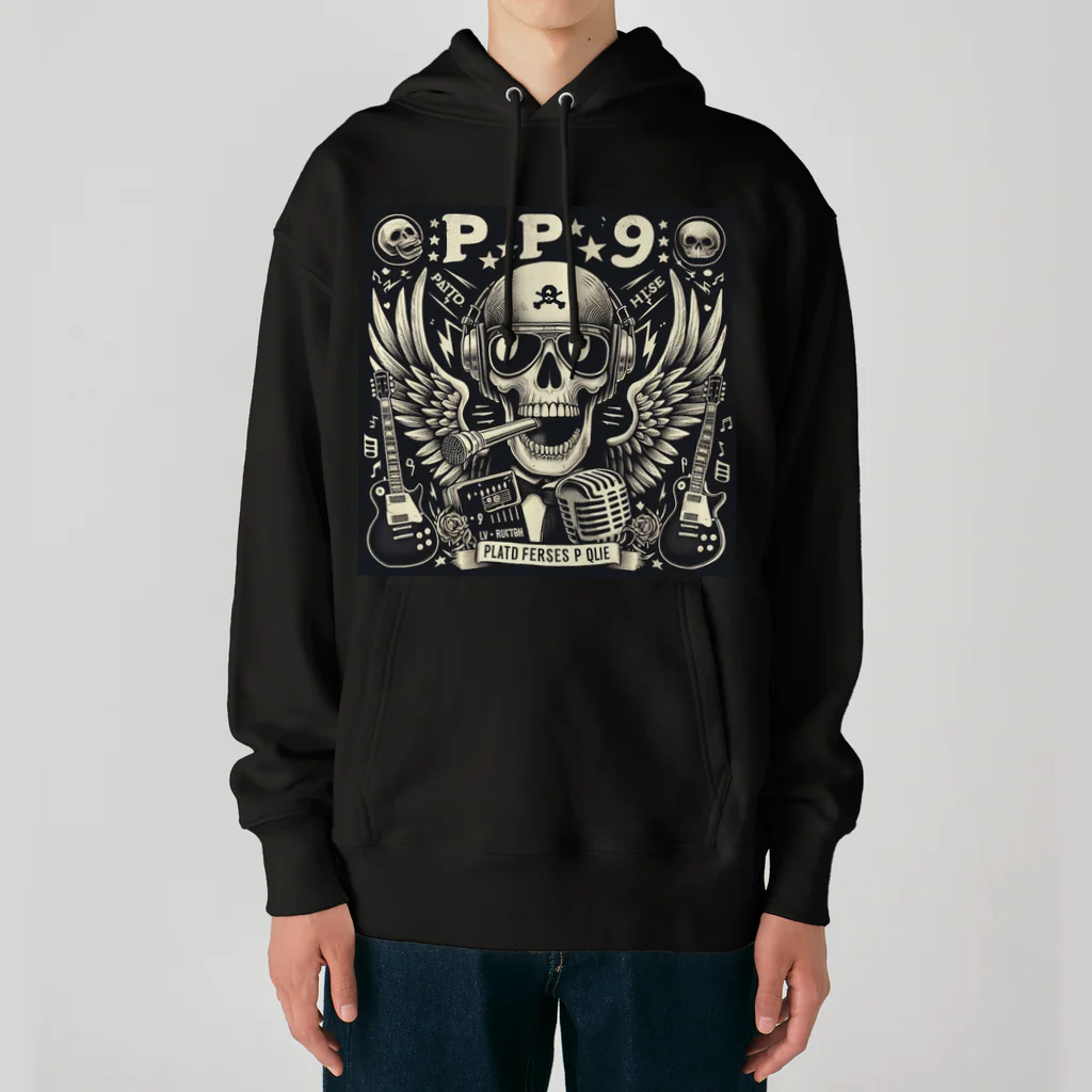 Prosperous Peony 6のバンド風Tシャツ　髑髏 Heavyweight Hoodie