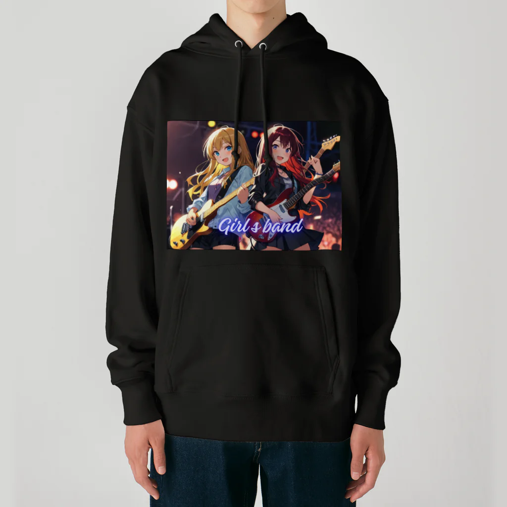 HokutoKenのガールズバンド！ Heavyweight Hoodie