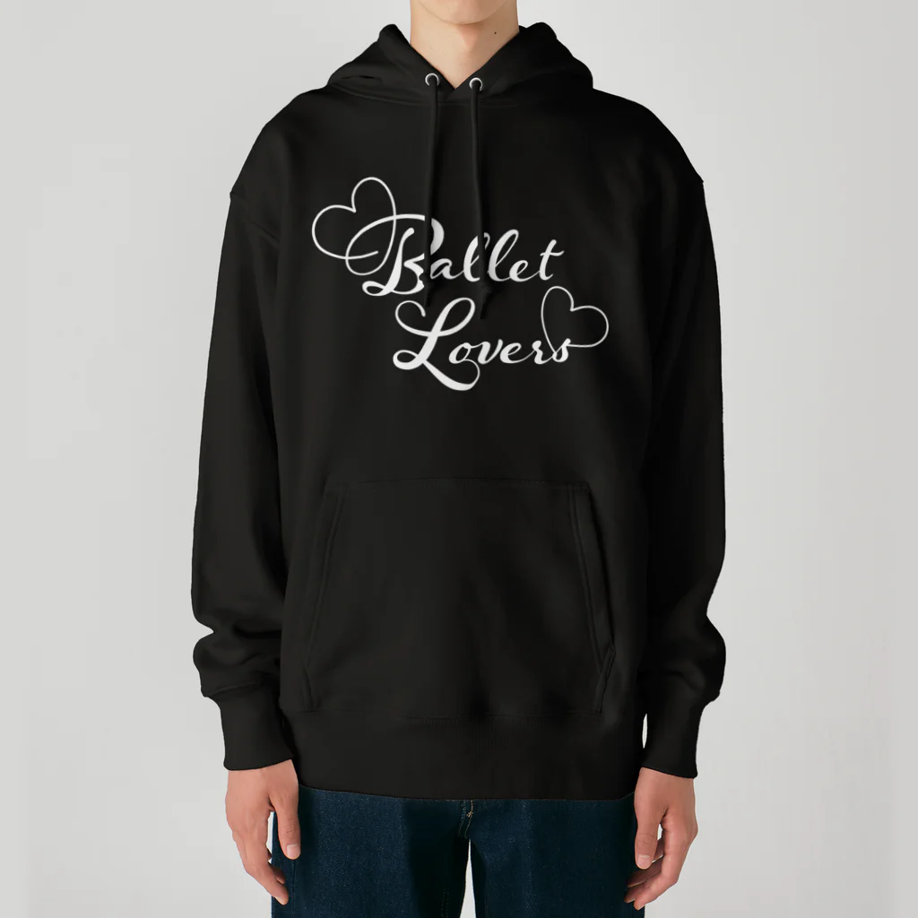 Saori_k_cutpaper_artのBallet Lovers white Heavyweight Hoodie