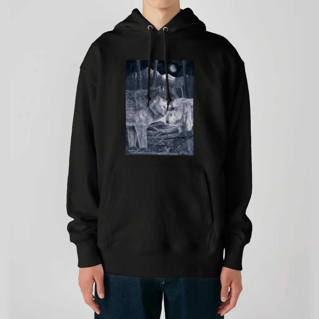 アラスカ野生動物画家きむらけいのE​Y​E​S​ ​-​視​線​- Heavyweight Hoodie