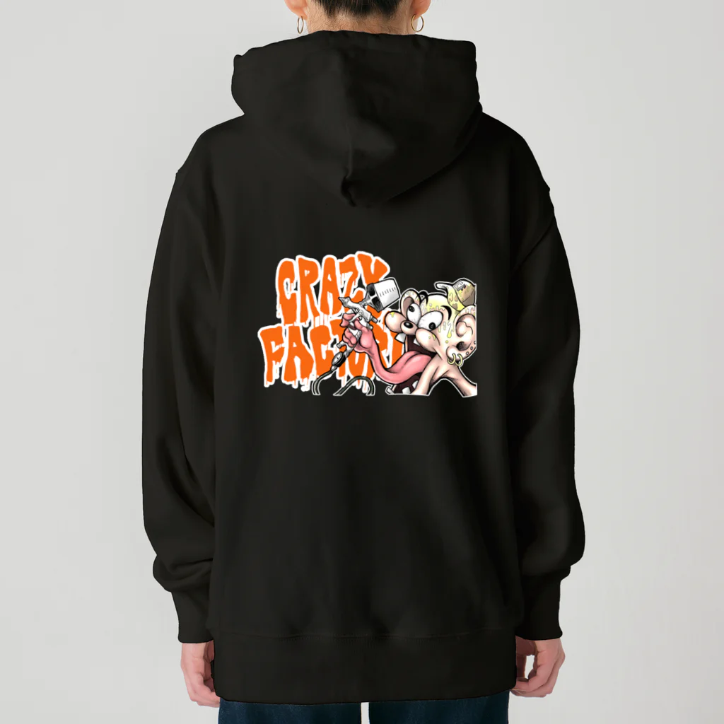 crazy factoryの爆音ニンジン Heavyweight Hoodie