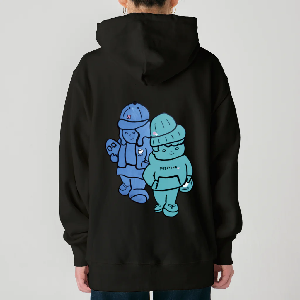 trackmakerのシティボーイくんとシティガールちゃん Heavyweight Hoodie