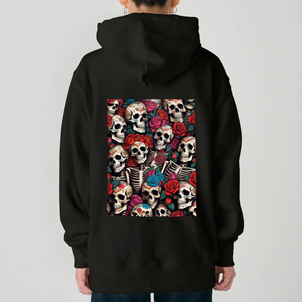 Skull sectionのドクロとばら Heavyweight Hoodie