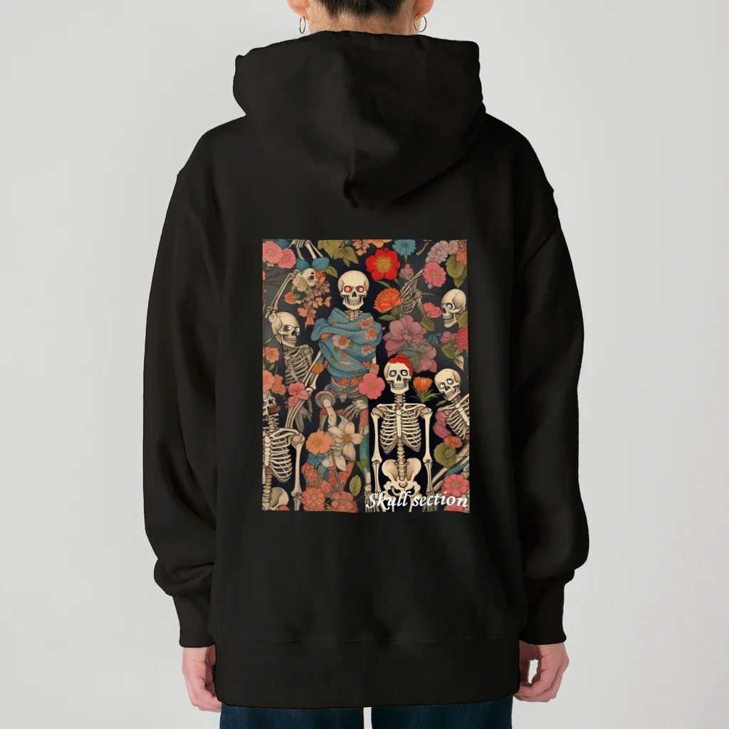 Skull sectionのドクロと花 Heavyweight Hoodie