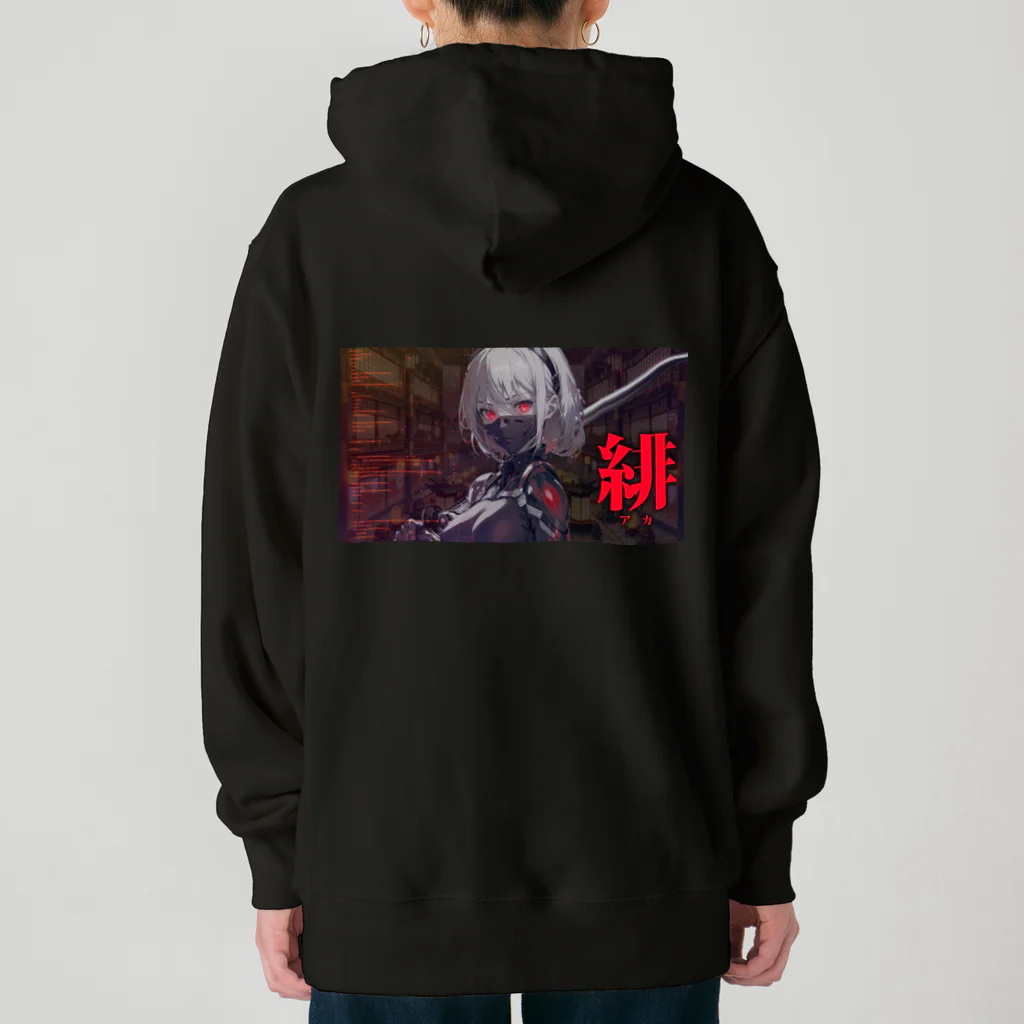 Japanesque_ImaginationのCyborg Ninja : Iris Nova Heavyweight Hoodie