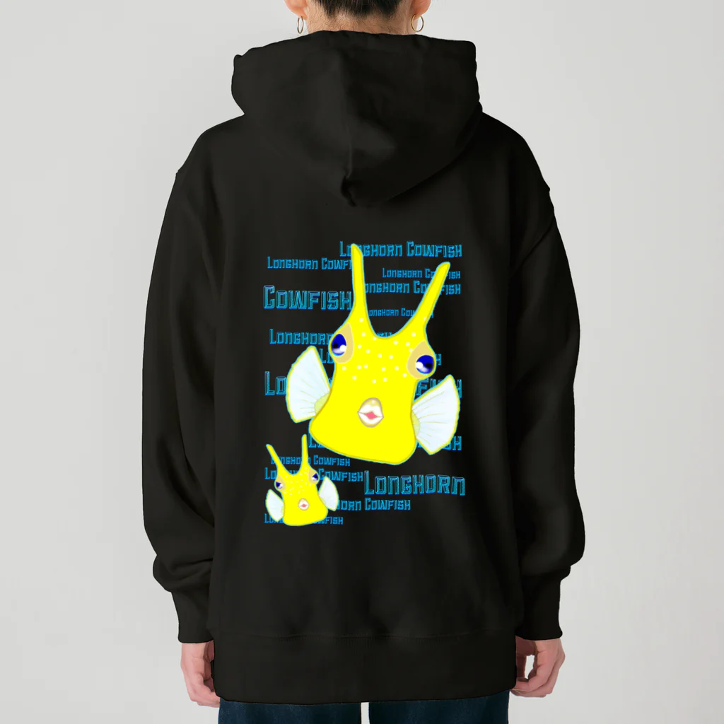 LalaHangeulのLonghorn Cowfish(コンゴウフグ)　バックプリント Heavyweight Hoodie