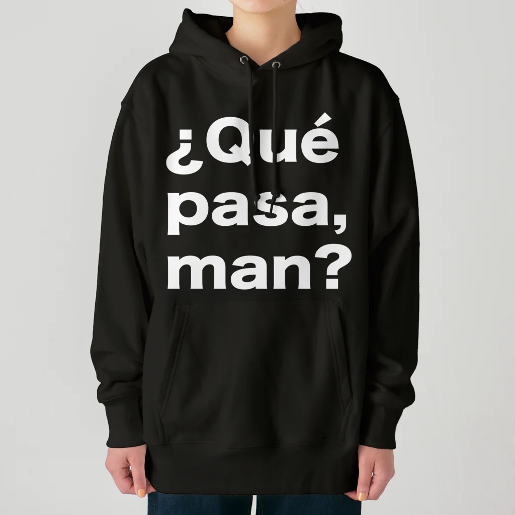 TシャツジャパンSUZURI店🇯🇵の¿Qué pasa,man?（ケパサメン）白文字 Heavyweight Hoodie