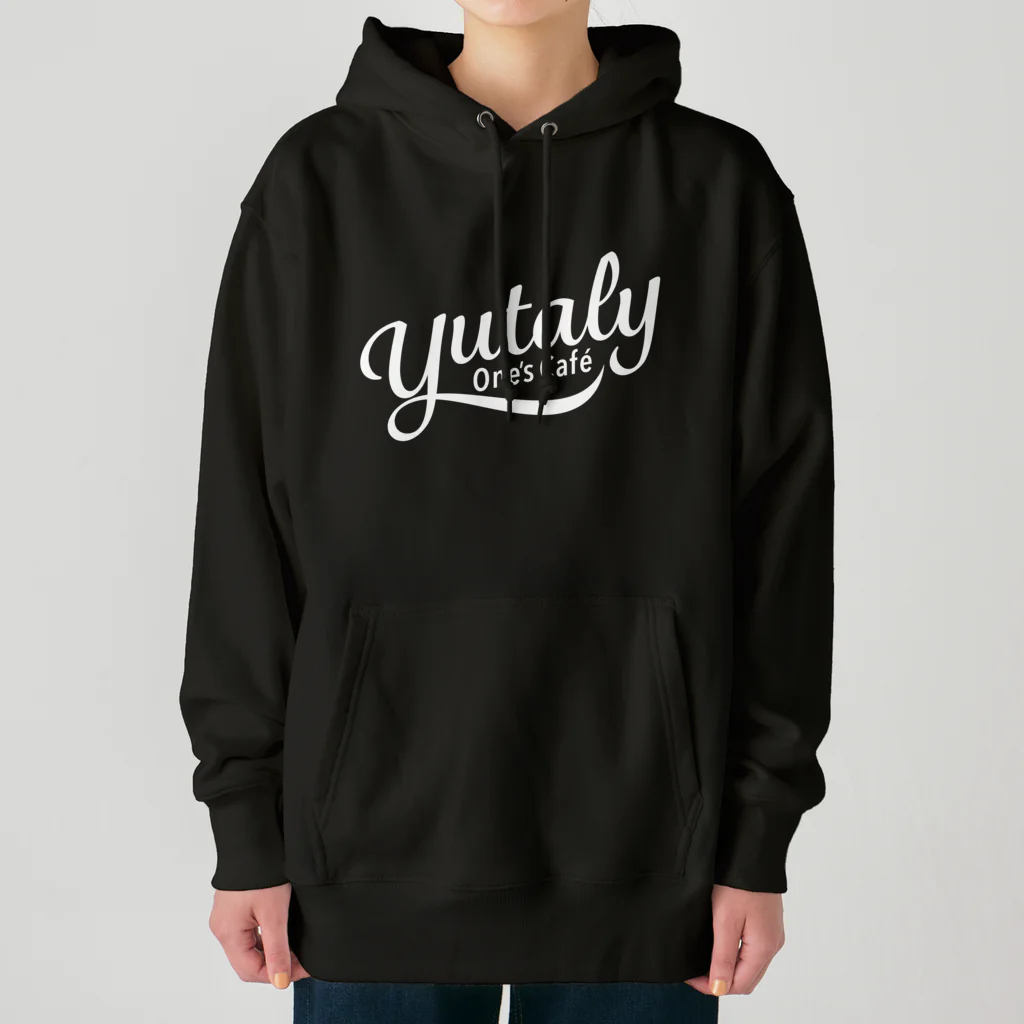 Wave Sun DesignのYutaly One’s Cafe グッズ（ホワイトロゴ） Heavyweight Hoodie