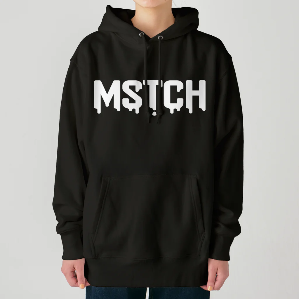 MUSUTCH（むすっち） SHOPのMSTCH白ロゴヘビーウェイトパーカー Heavyweight Hoodie