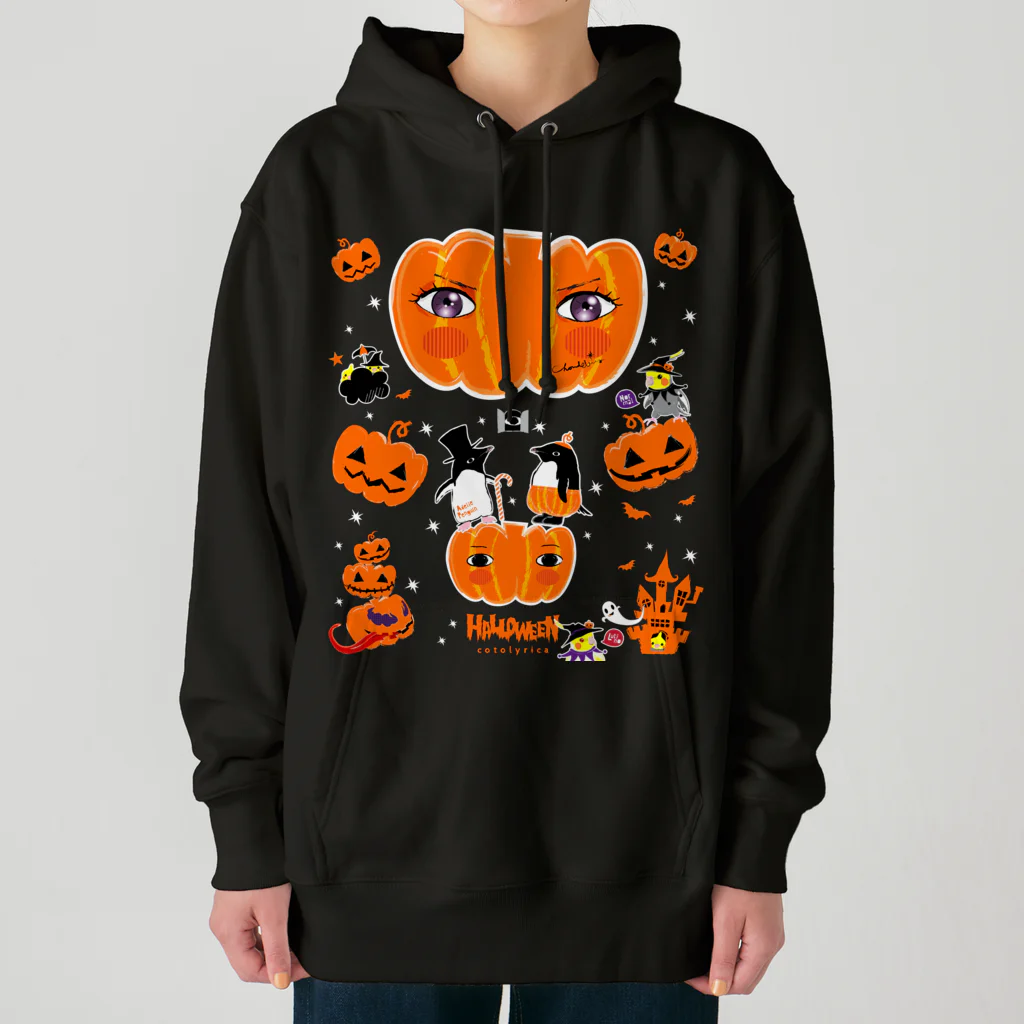 LittleLoroのTHE GREAT PUMPKIN カボチャ大王のお出まし アデリーペンギン オカメインコ Heavyweight Hoodie