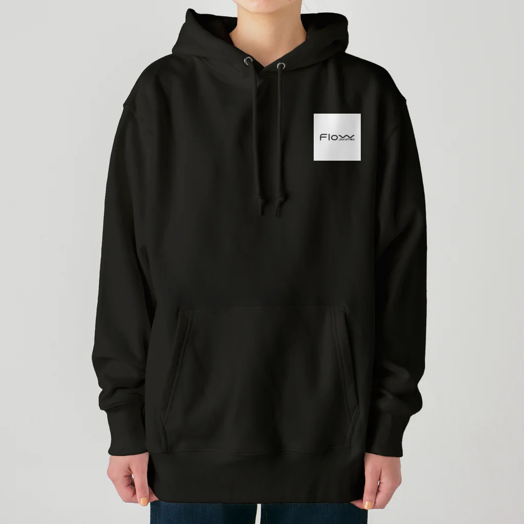 フロー柔術ネットショップのフロー柔術白角ロゴデザイン Heavyweight Hoodie