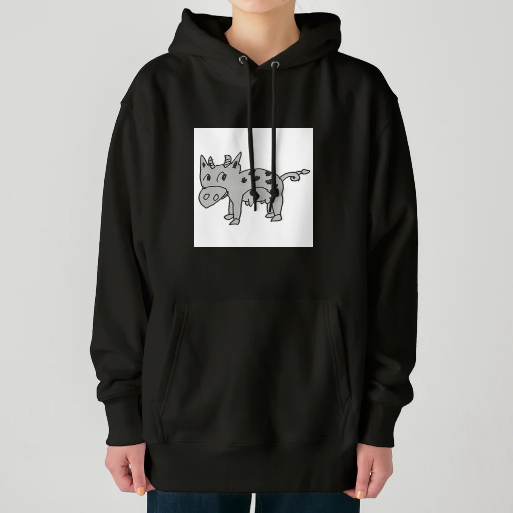 ベルト_ソのウシブタくん Heavyweight Hoodie