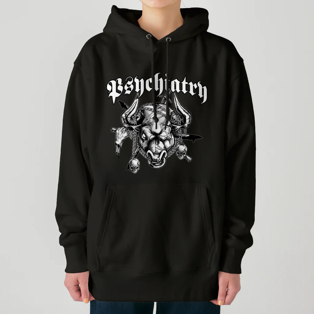 生まれて御免‼老舗40年椎名屋の精神障害「Psychiatry」 Heavyweight Hoodie