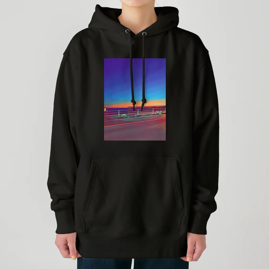 わらしゃんどの夕暮れ Heavyweight Hoodie