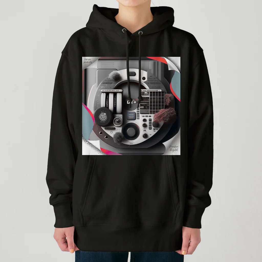 マッケンデジタルワールドのlofiアート盆栽ファンクmusic Heavyweight Hoodie