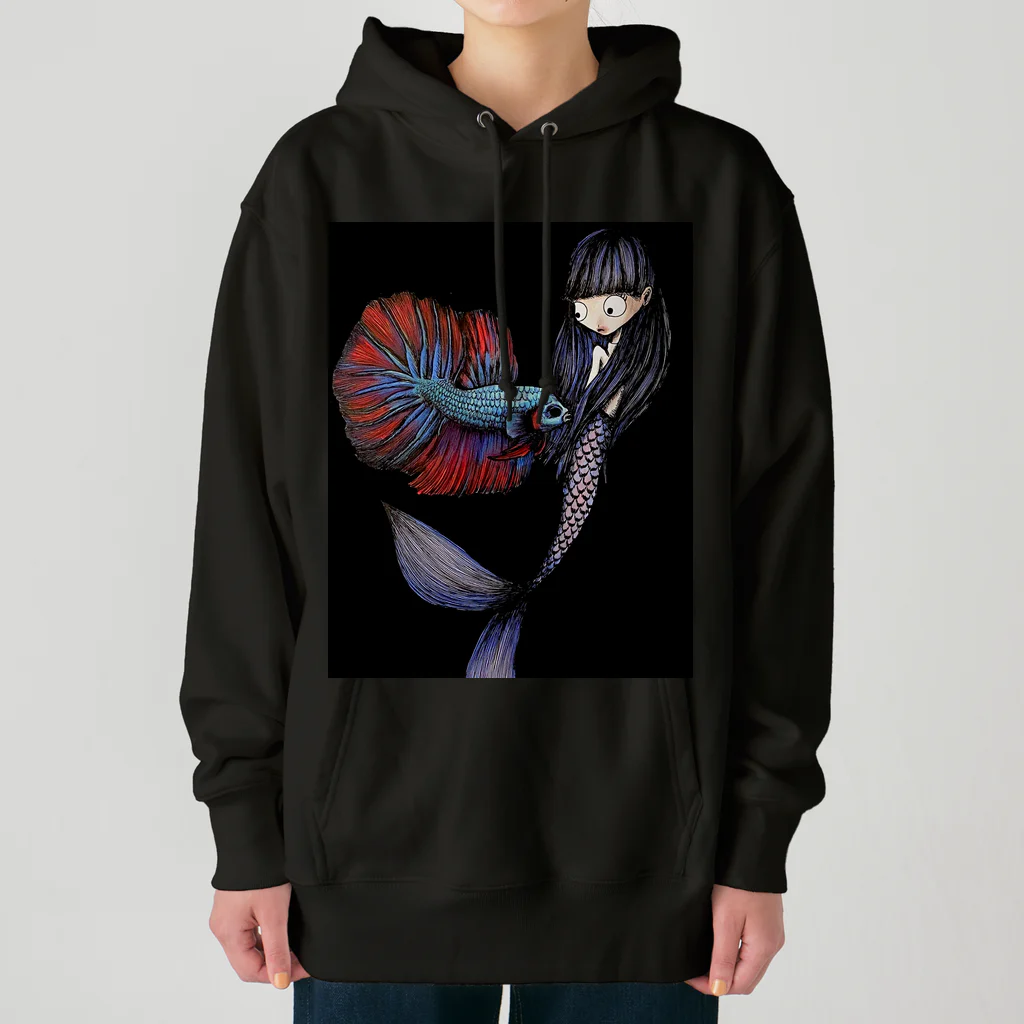 mermaidのベタと人魚 Heavyweight Hoodie