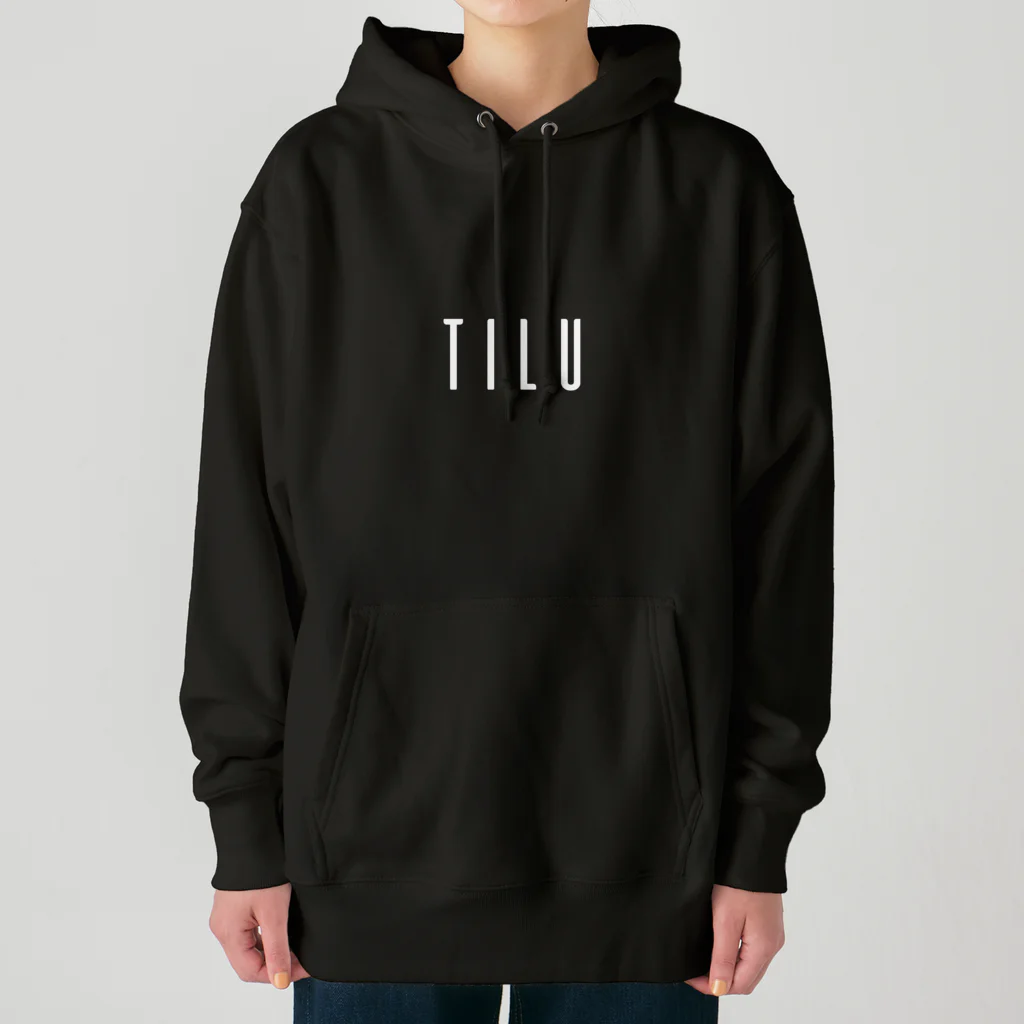 TILUのTILU (white) ヘビーウェイトパーカー