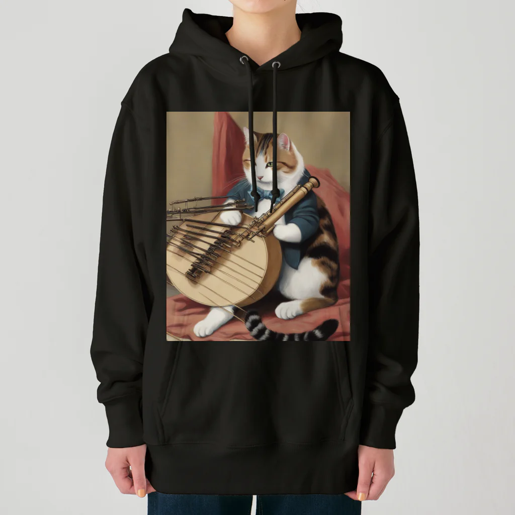 F2 Cat Design Shopの orchestra cat 001 Heavyweight Hoodie