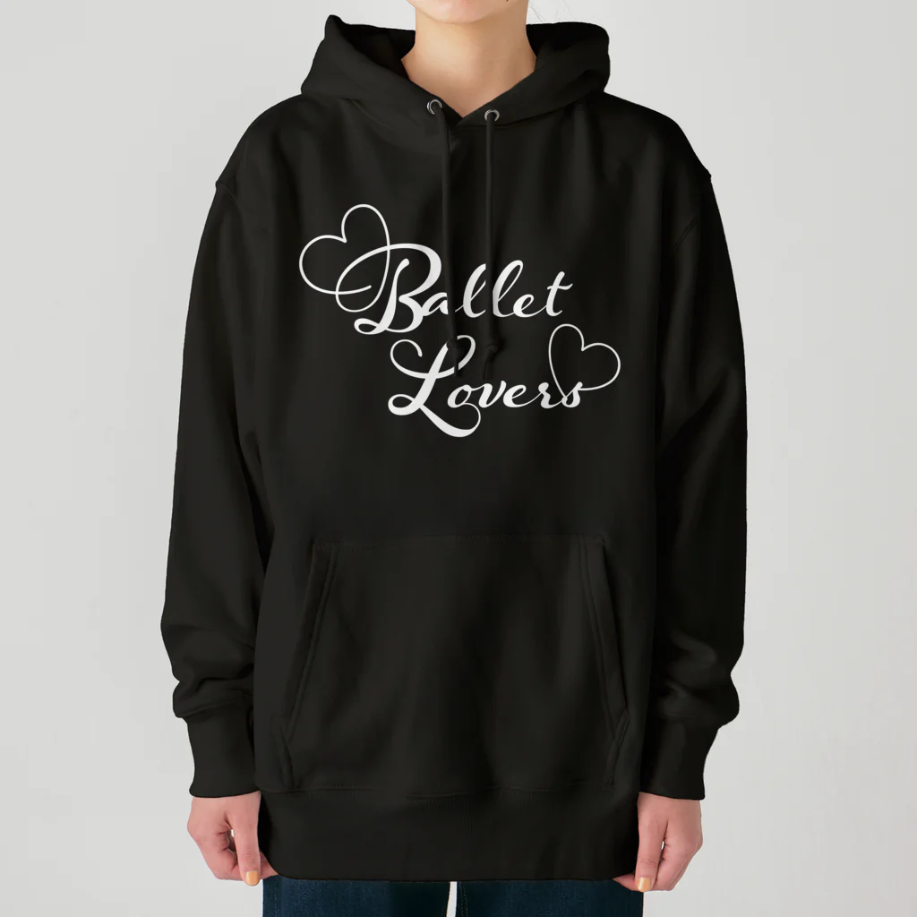 Saori_k_cutpaper_artのBallet Lovers white Heavyweight Hoodie