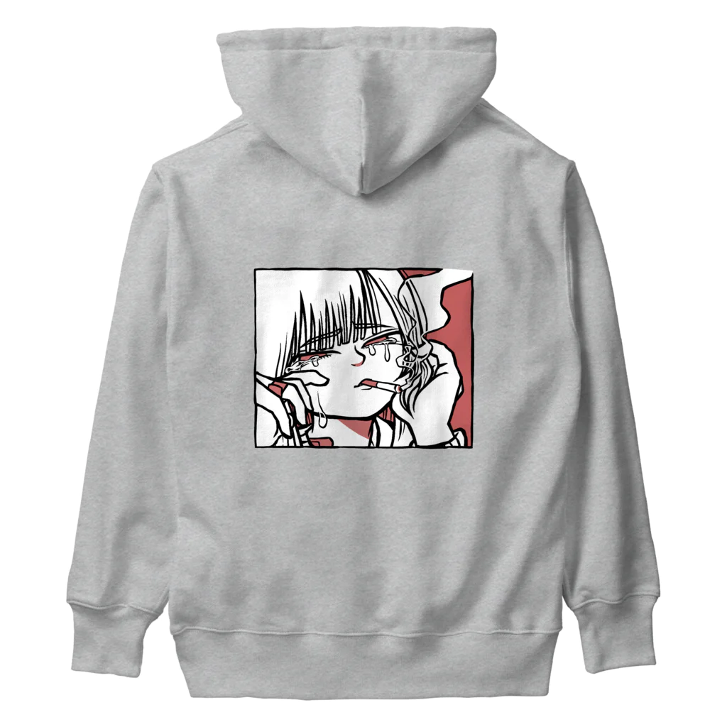 まんぐ〜すの泣いてないよ、しみただけ Heavyweight Hoodie