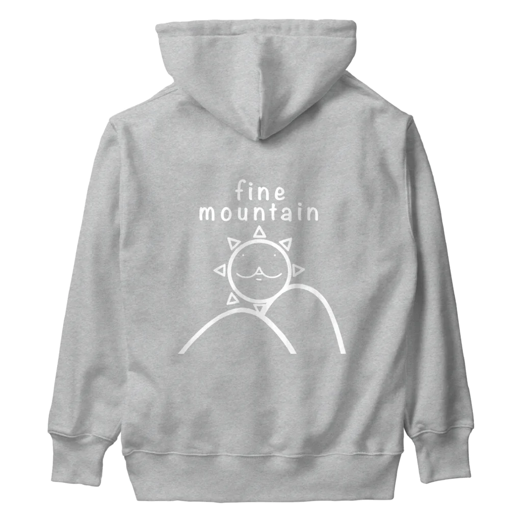 YUTANEKO公式ショップのfine mountain outdoor 白ヌキ Heavyweight Hoodie