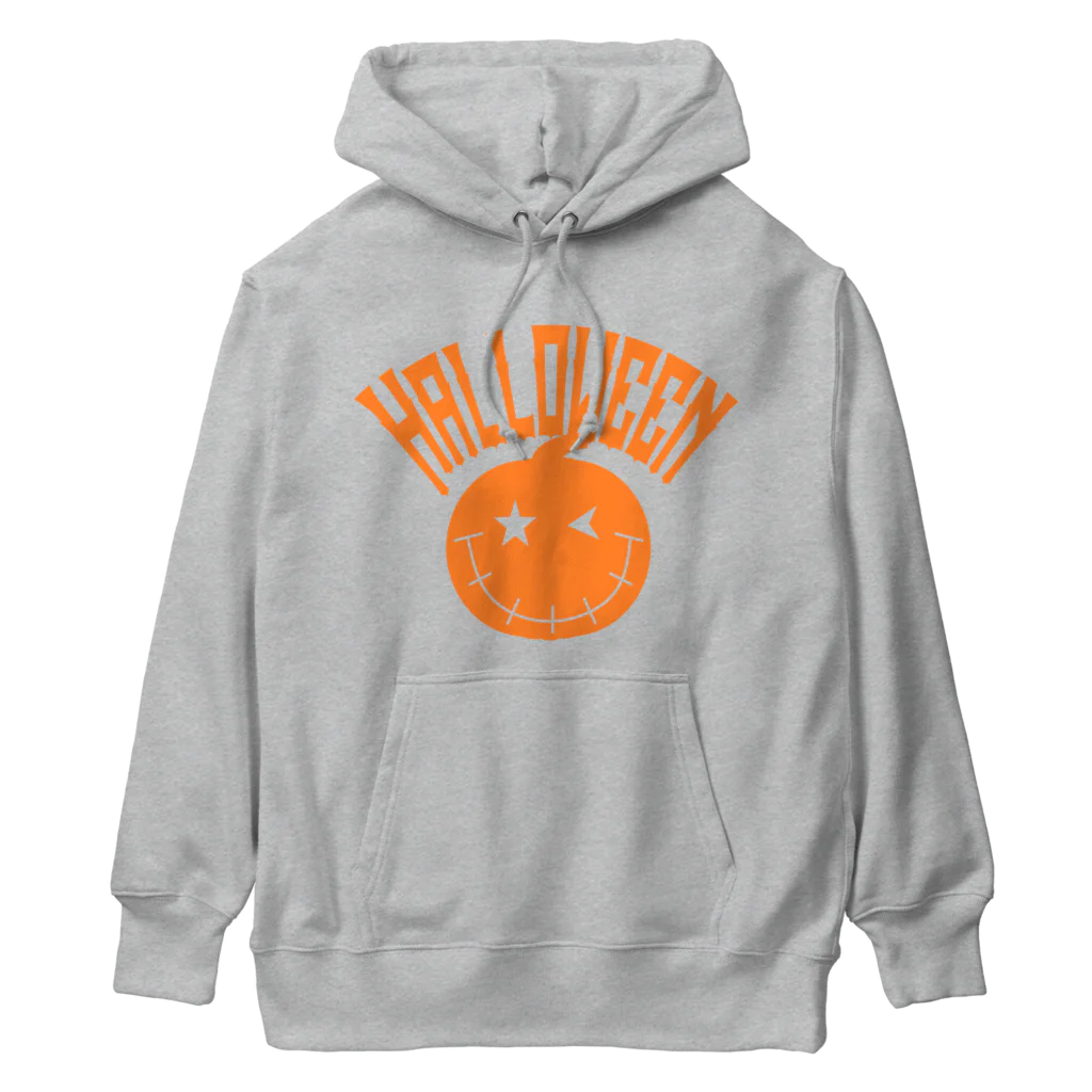 サトオのハロウィンオレンジ文字かぼちゃ アーク ジャック・オー・ランタン Heavyweight Hoodie