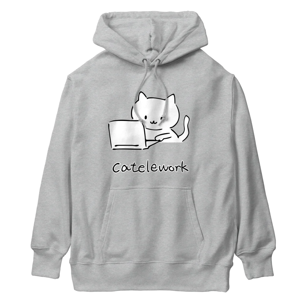 bonnnun ﾎﾞﾝﾇﾝのcatelework テレワークネコ Heavyweight Hoodie