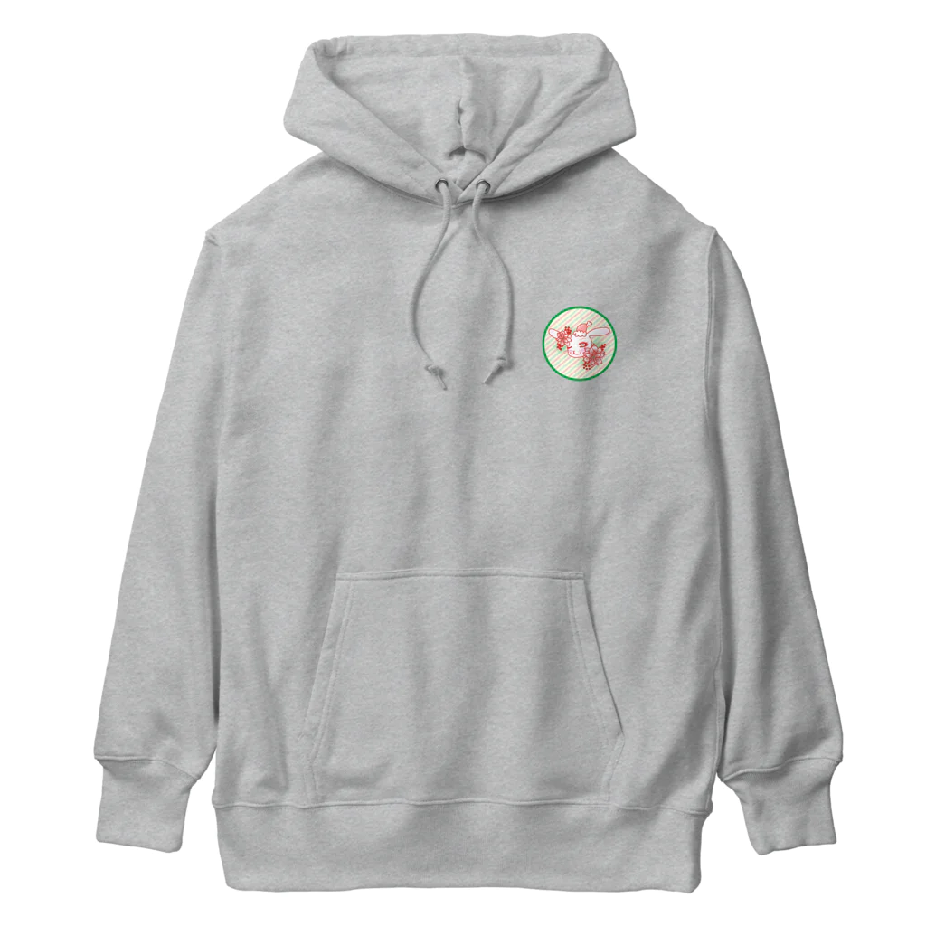 Rabbitflowerの♥らびこ♥クリスマスデザイン Heavyweight Hoodie