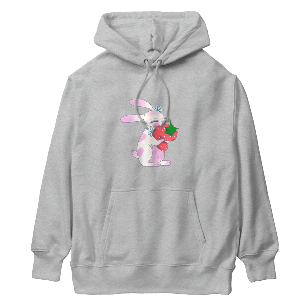 Rabbitflowerの♥らびこ♥の大好きなイチゴギュー Heavyweight Hoodie