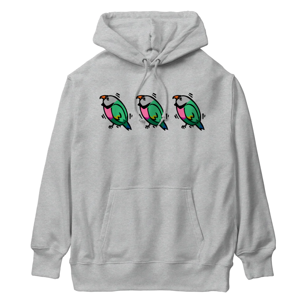 カゲトラのダルマインコのカゲトラさん（呼び鳴き・トリオ） Heavyweight Hoodie