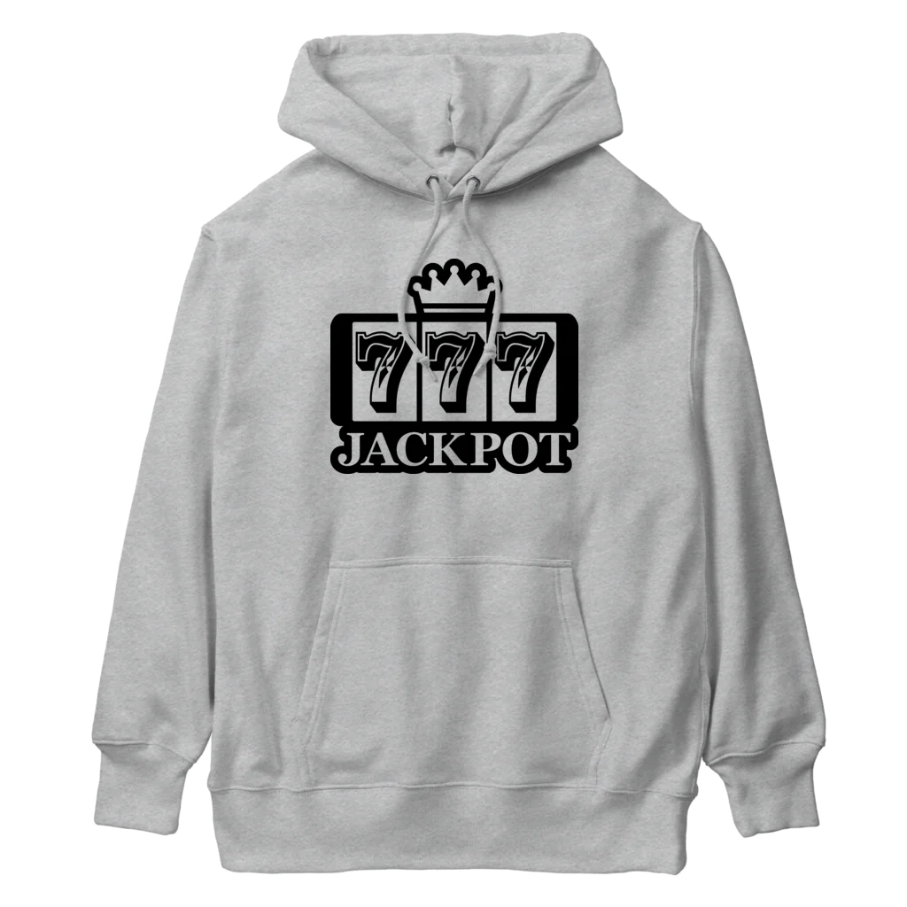 QUQU_WORKSのジャックポット スリーセヴン ブラック Heavyweight Hoodie