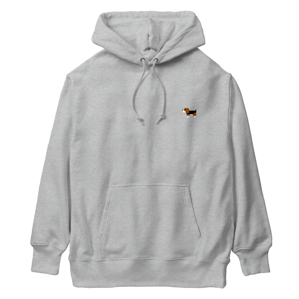 いぬのあしあとのドット絵ビーグル Heavyweight Hoodie