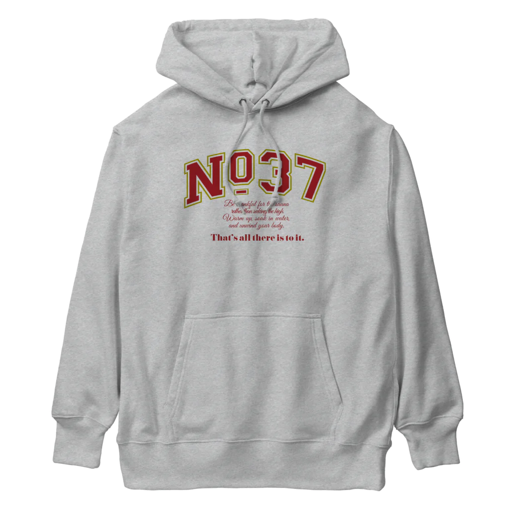 ととのいたい2人のミッドナイトサウナ「No.37」のNo.37 from T2MS SAUNA Item -college- ヘビーウェイトパーカー