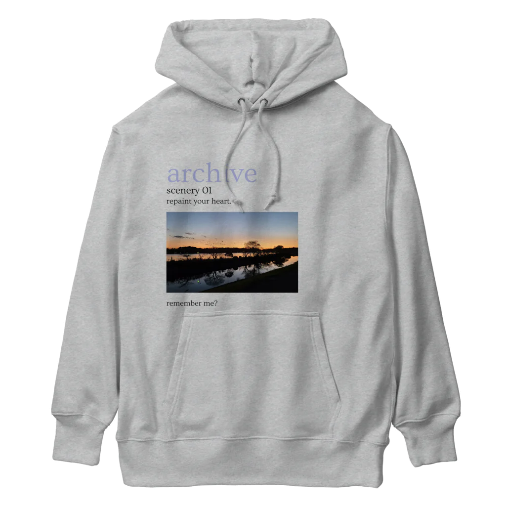 7s_archiveAP_officialのArchive「scenery 01」 Heavyweight Hoodie