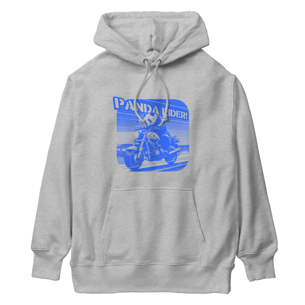 kazu_gのパンダライダー!(ブルー) Heavyweight Hoodie