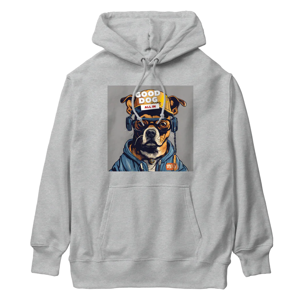 reon-5のちょっとストリート感のある犬のデザインです。 Heavyweight Hoodie