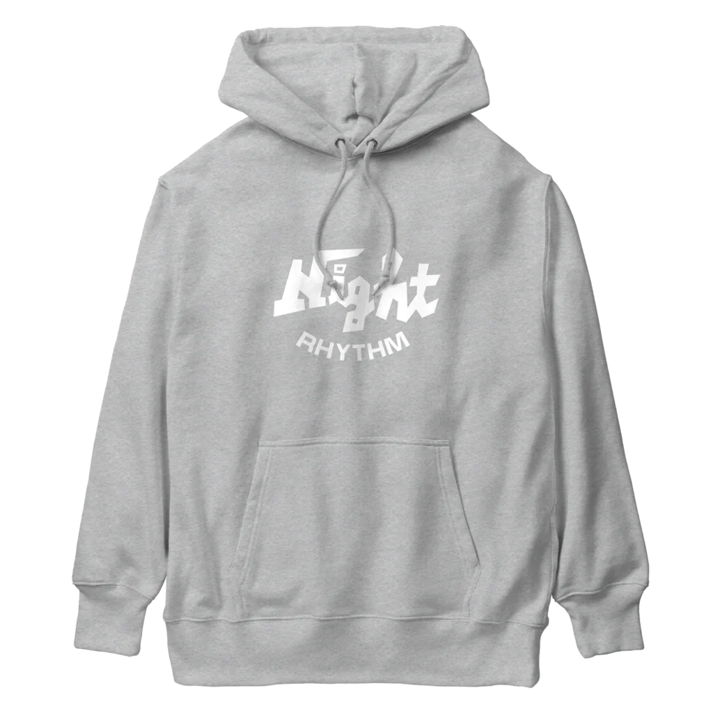 Night Rhythm @渋谷OTOのNight Rhythm WHITE LOGO Series Heavyweight Hoodie